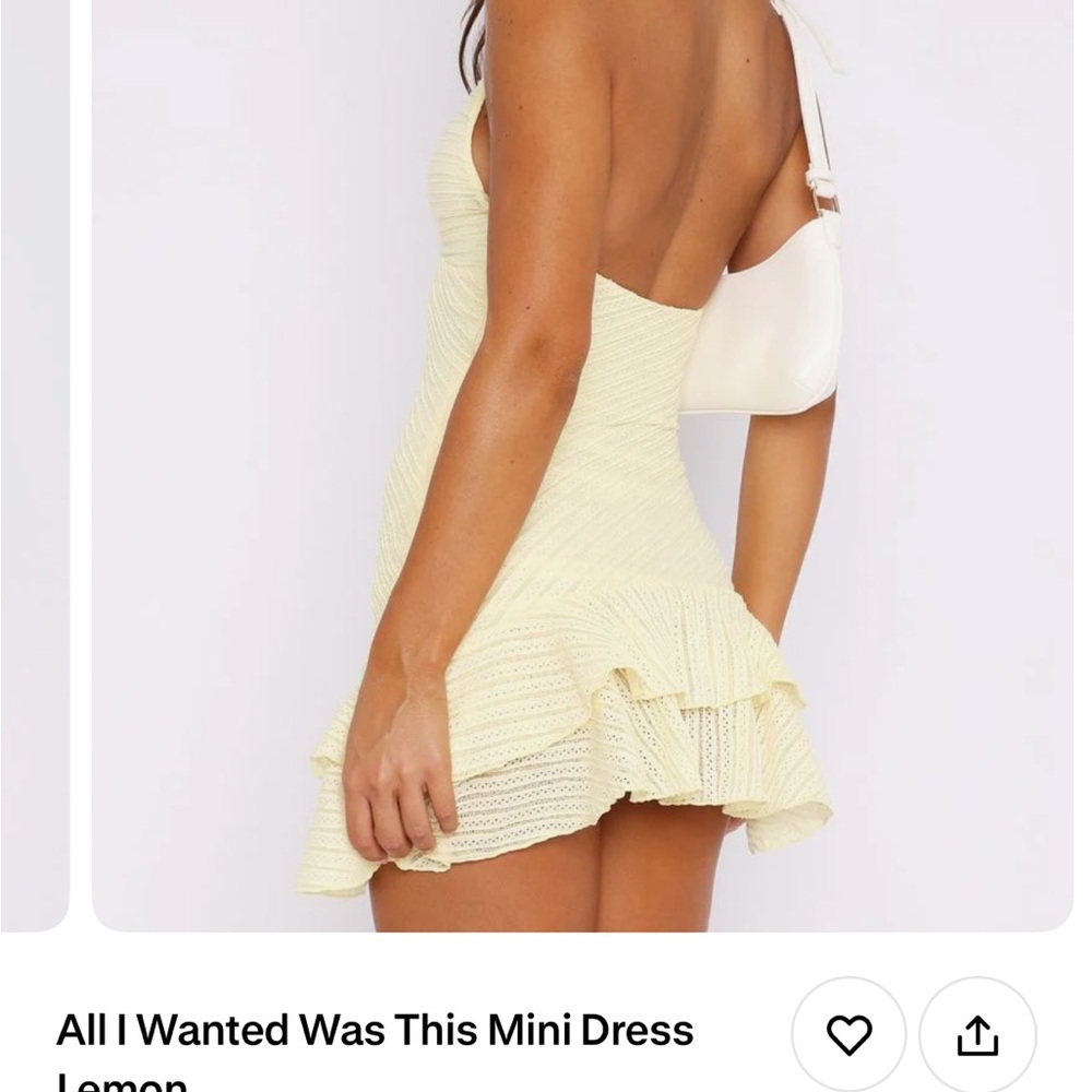 White Fox Boutique Lemon Mini Dress